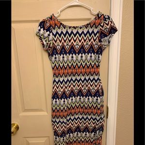 BOHO Body-con Midi Dress